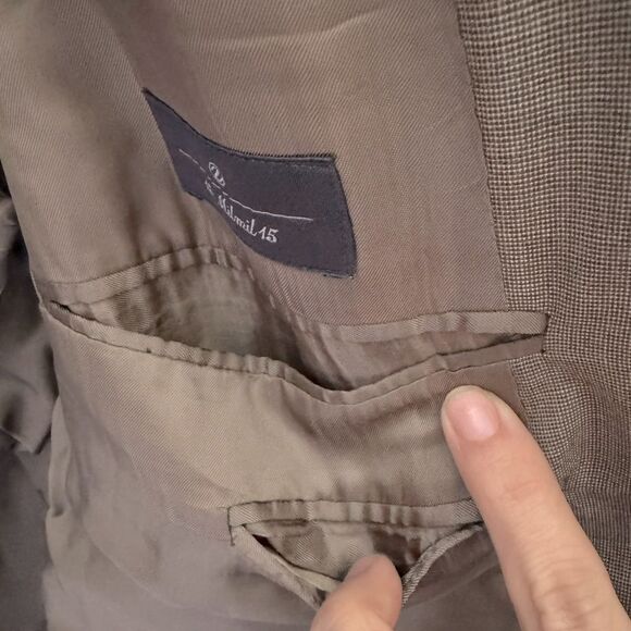 Vintage ERMENEGILDO ZEGNA Thomas Miller Town & Country Wool Blazer Jacket 56R - Picture 9 of 12